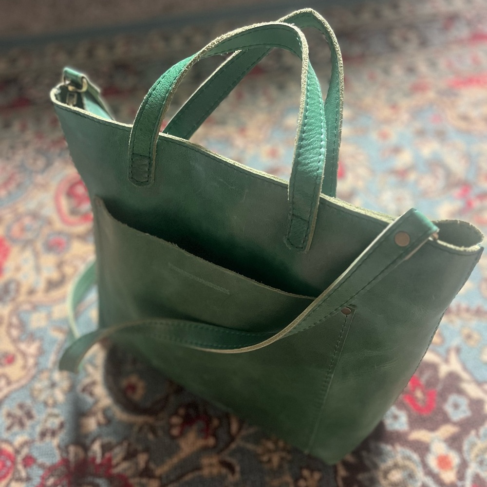 Portland Leather Green Bag